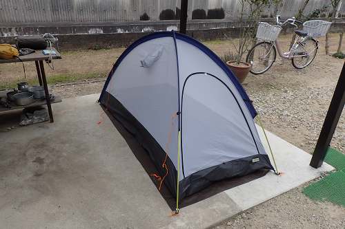 山岳用テント 「カヤライズ1」の詳細チェックと設営 | からあげ隊長の冒険