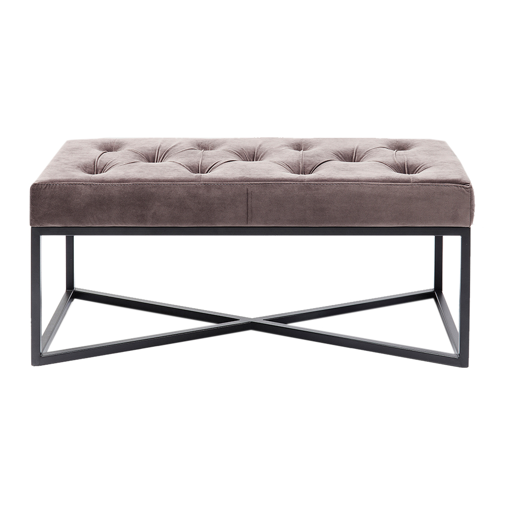 クロスオーバーグレーブラック90x40cm ベンチ - ベンチの通販 ｜【KARE