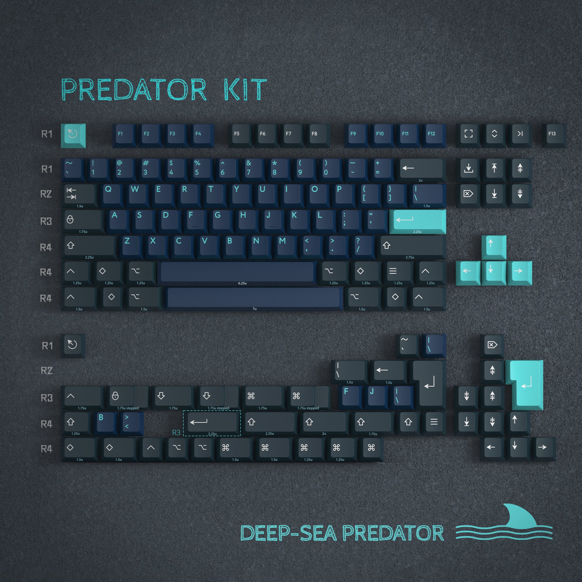 PBTfans Deep Sea Predator – KBDfans® Mechanical Keyboards Store
