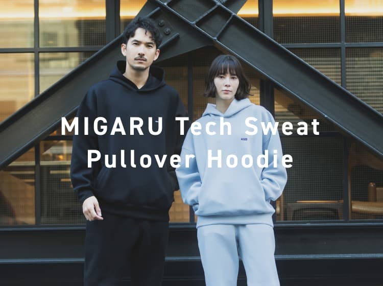 MIGARU Tech Sweat Pullover Hoodie / 上下セット（プルオーバー