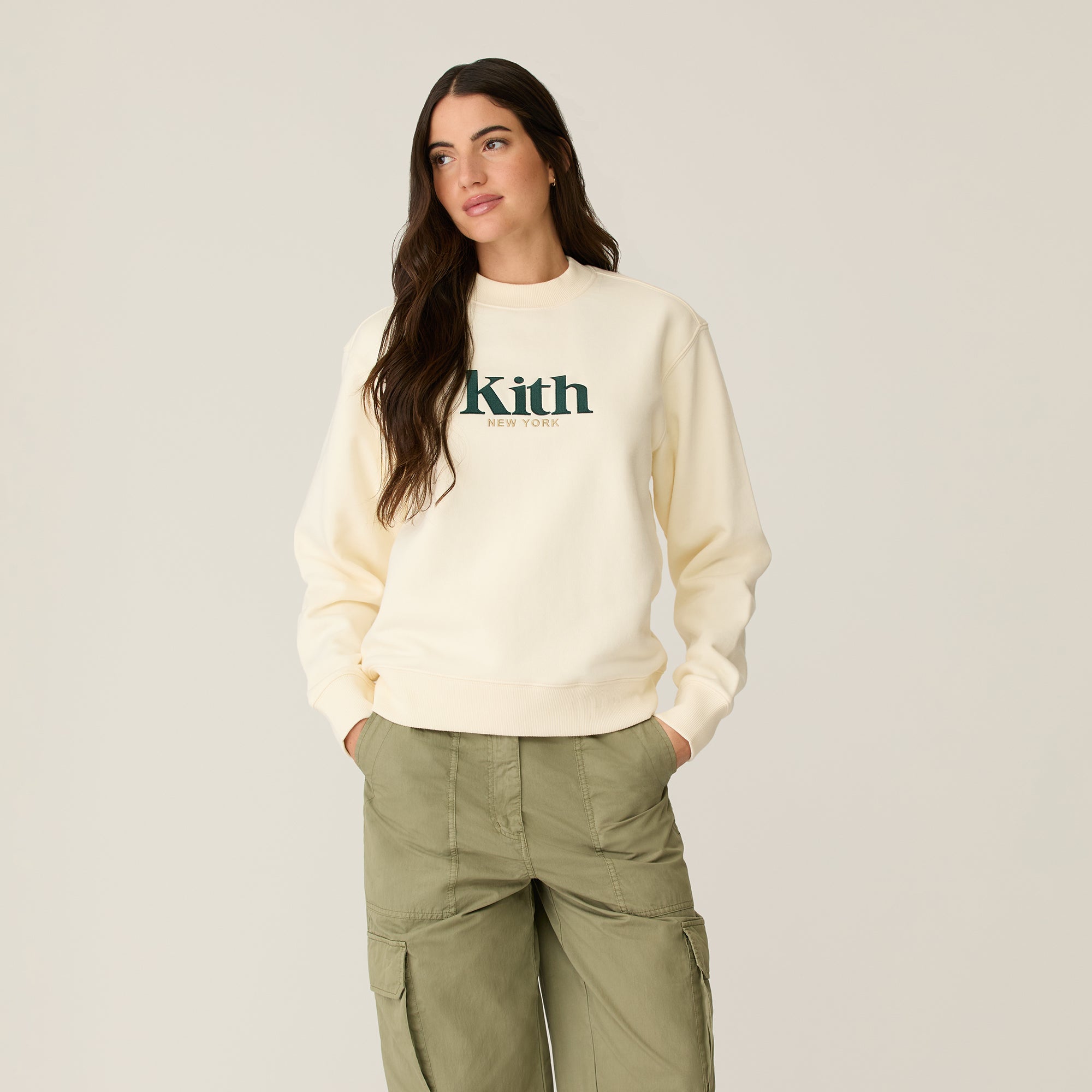 Kith Women Asher New York Crewneck - Sandrift