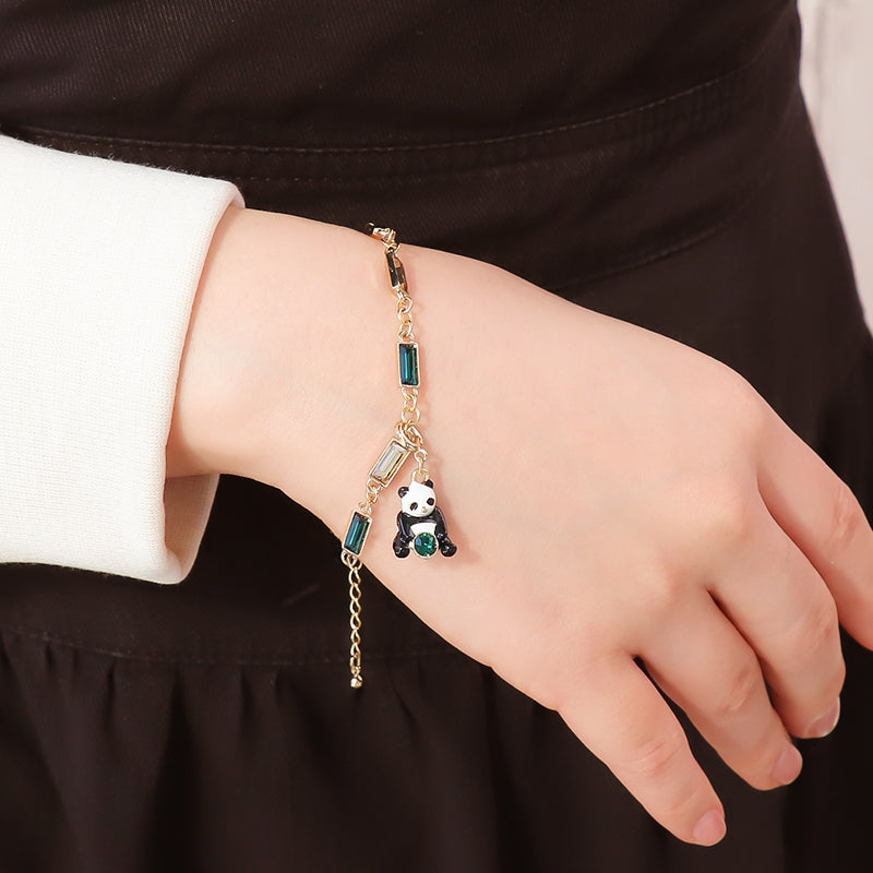 石座チャーム パンダ ＃1088 PP31用 ホワイト・ブラック/G – 貴和