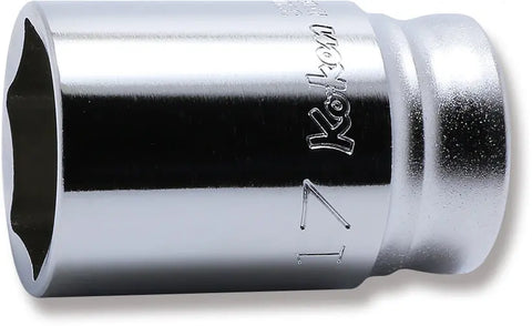 3/8 Sq. Dr. Z-series Metric Semi-Deep 6 point Chrome Socket - 17mm