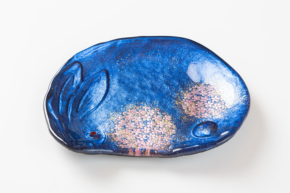 玉桜｜GALLERY｜中村光彩 漆芸ガラス箔押蒔絵 ｜会津塗伝統工芸士｜蒔絵師