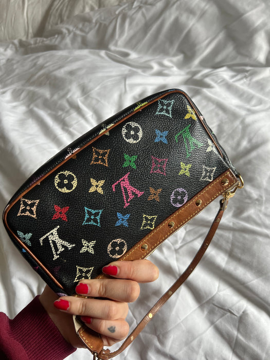 Louis Vuitton black Murakami pochette bag– KOSHARCHIVE