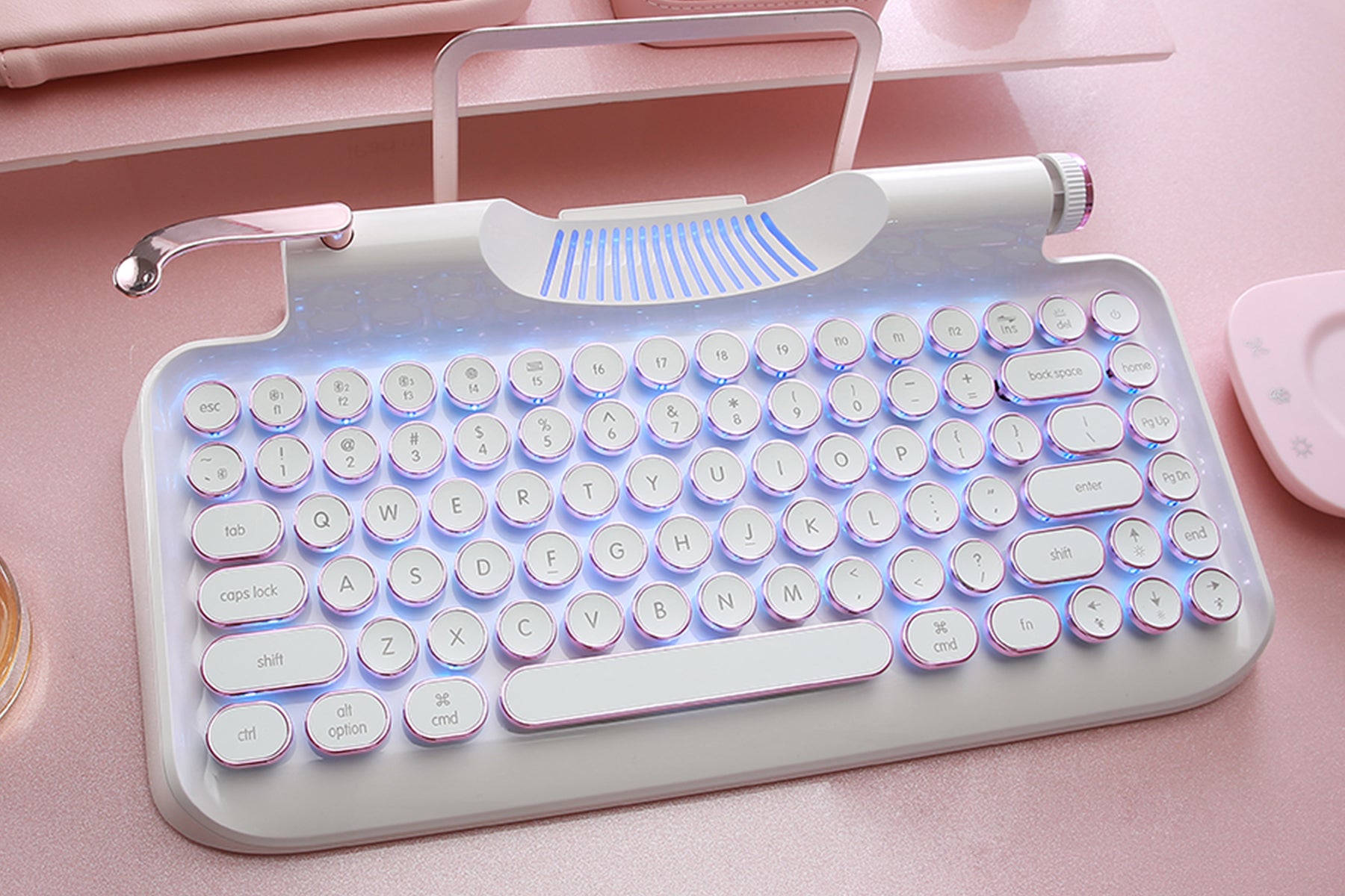Rymek Retro mechanical keyboard (white)