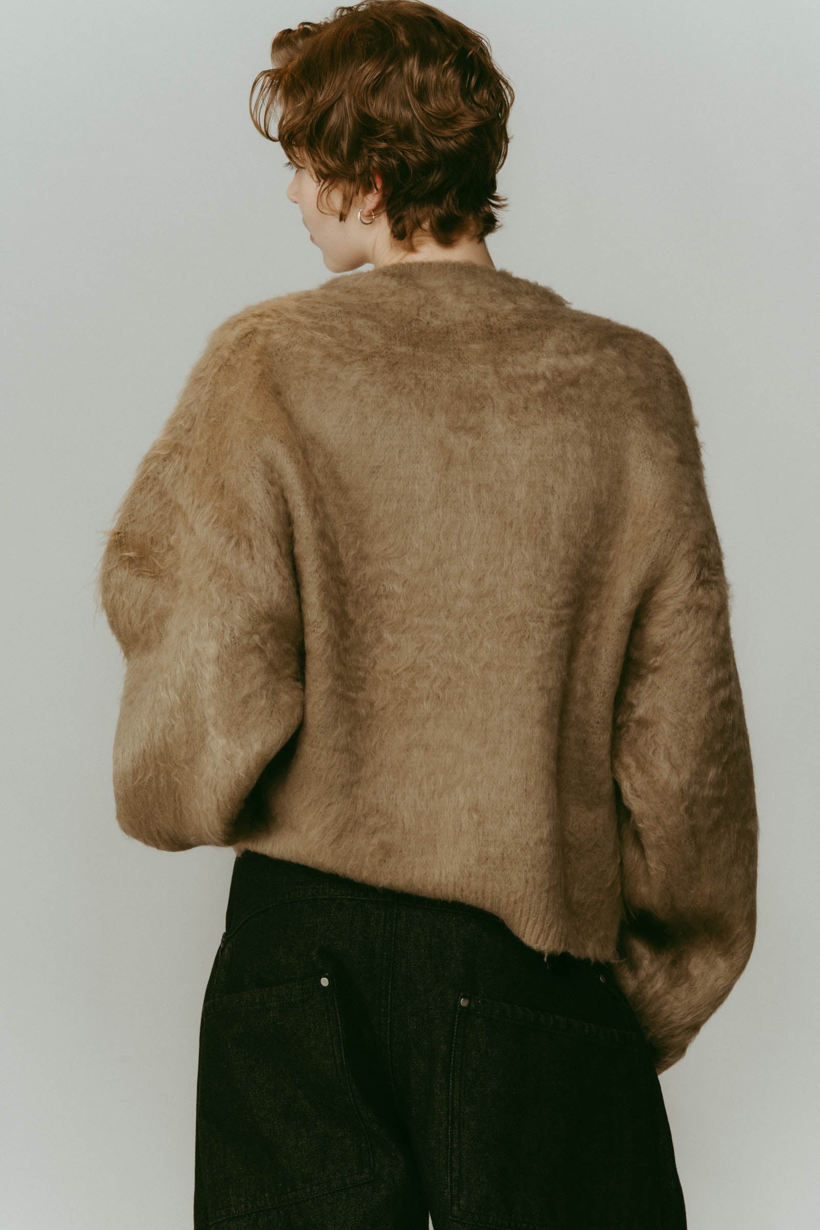 dalmatian shaggy knit(unisex)/beige | KNUTH MARF