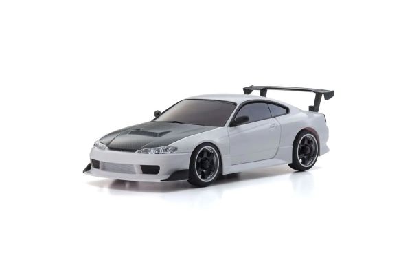 MINI-Z AWD NISSAN SILVIA S15 equipped with GT Wing White 32647W