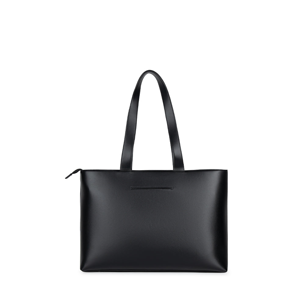 The Danyka - Black Vegan Leather Tote Bag – Lambert Design US LLC
