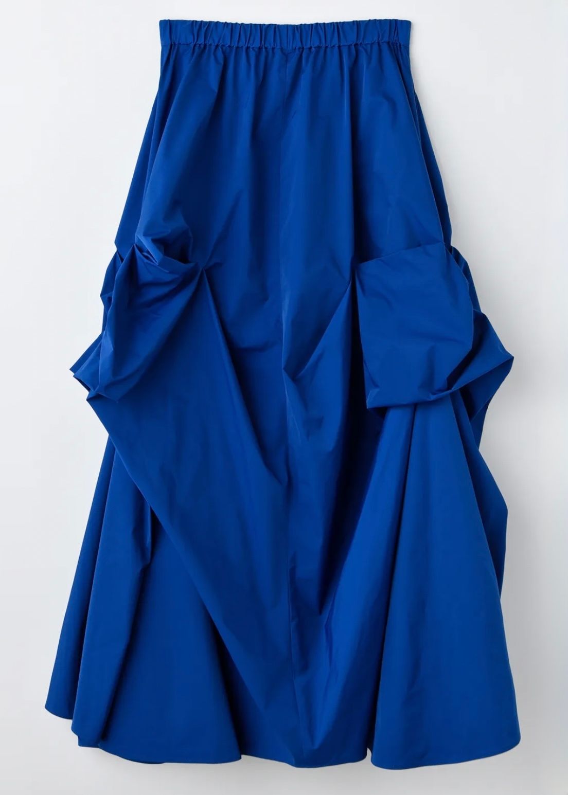 ENFOLD - RIBBON TUCK SKIRT / スカート / ブルー / 2025AW new