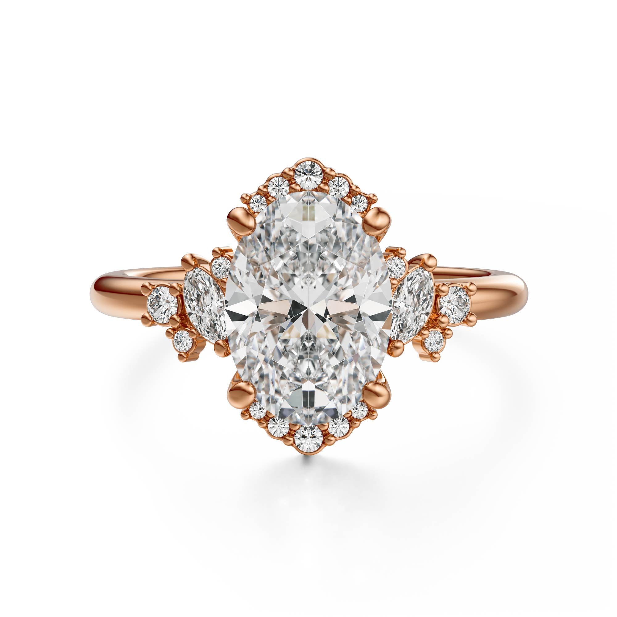 The Naevia Ring | Oval | Setting Only – Lavender Creek Gems