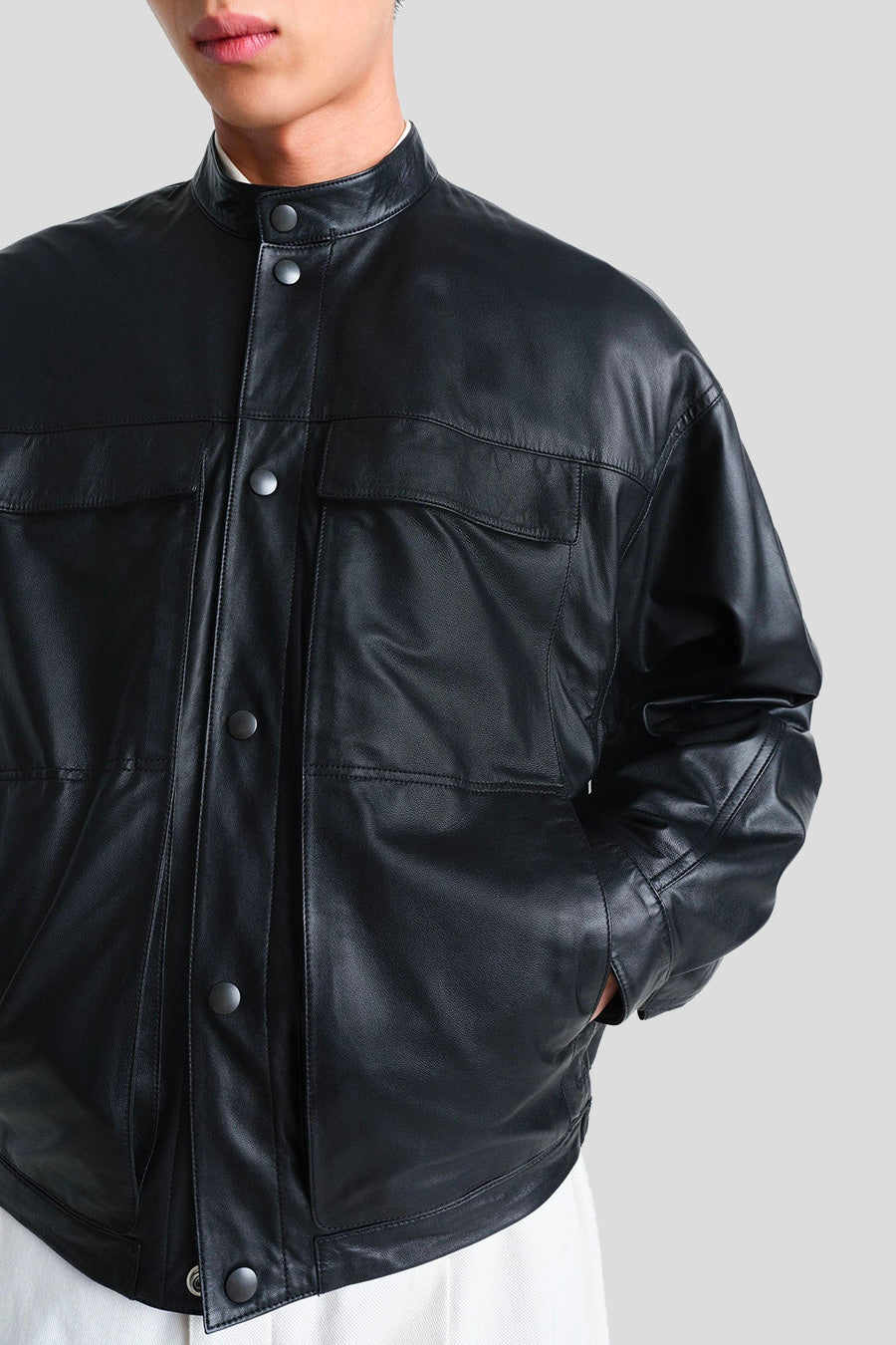 LEMAIRE - BLACK SOFT BOXY BLOUSON – LE LABO STORE