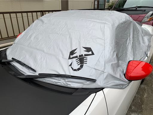124スパイダーのハーフボディカバー・ABARTH ・アバルト・幌車・幌