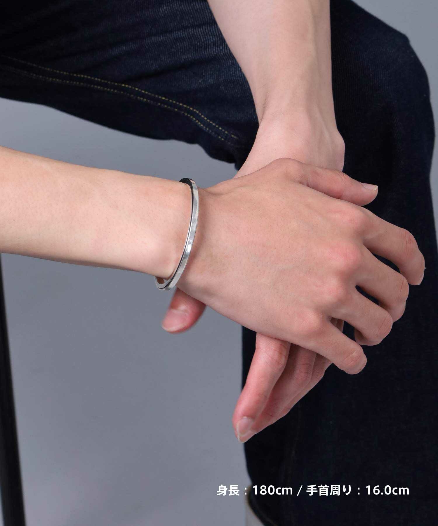 シルバー オープンエンドバングル Steven Alan シルバー925オープン