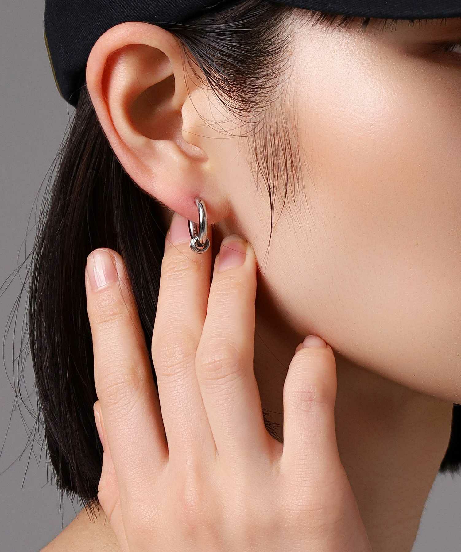 いとうゆ アンティークボタン ミンクファー サージカルステンレス