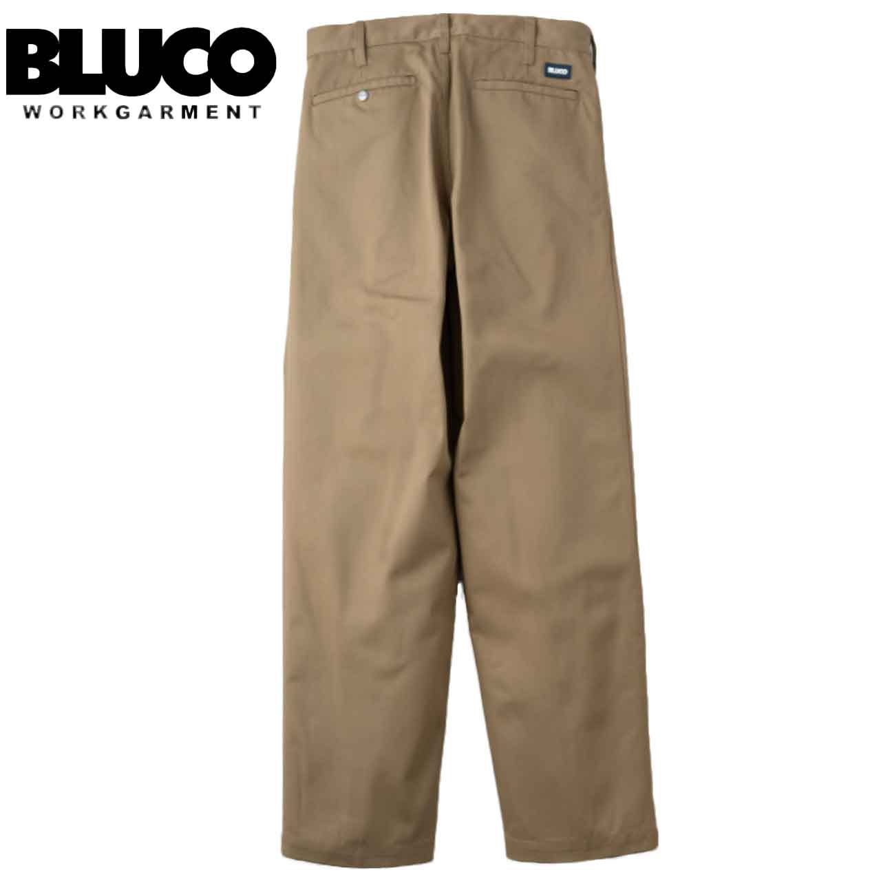 BLUCOブルコ2TACWORKPANTS2タックワークパンツ0064KHAKIカーキ