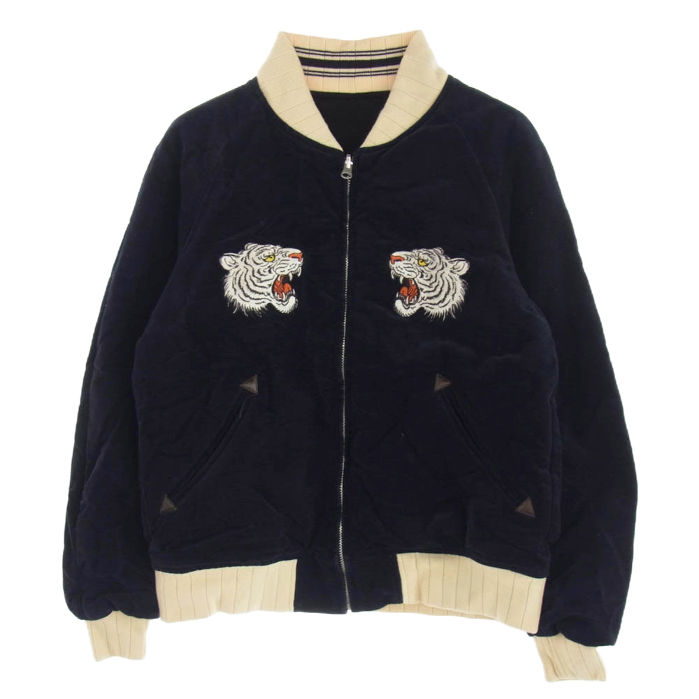 BANKROBBER バンクロバー 虎刺繍 リバーシブル スカジャン ブルゾン