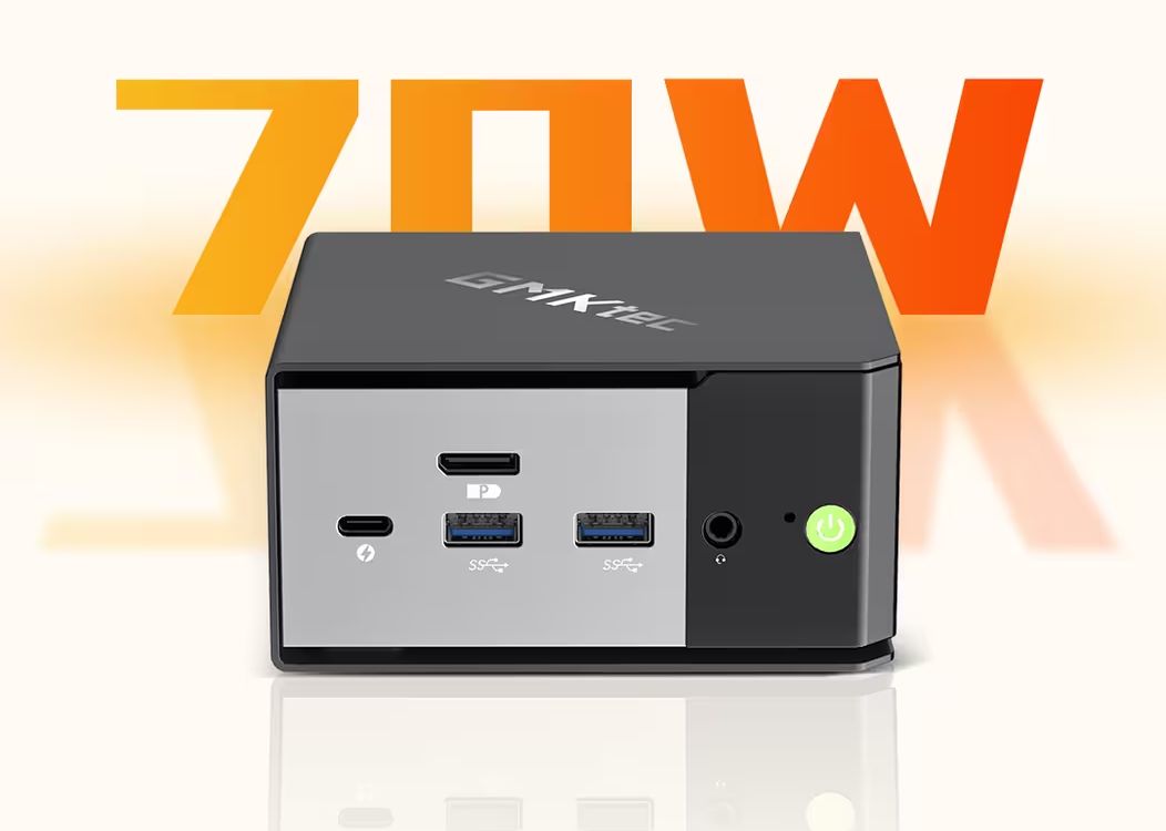 GMK EVO-X1 HX370 mini PC with Ryzen AI 9 HX 370 and OCuLink is