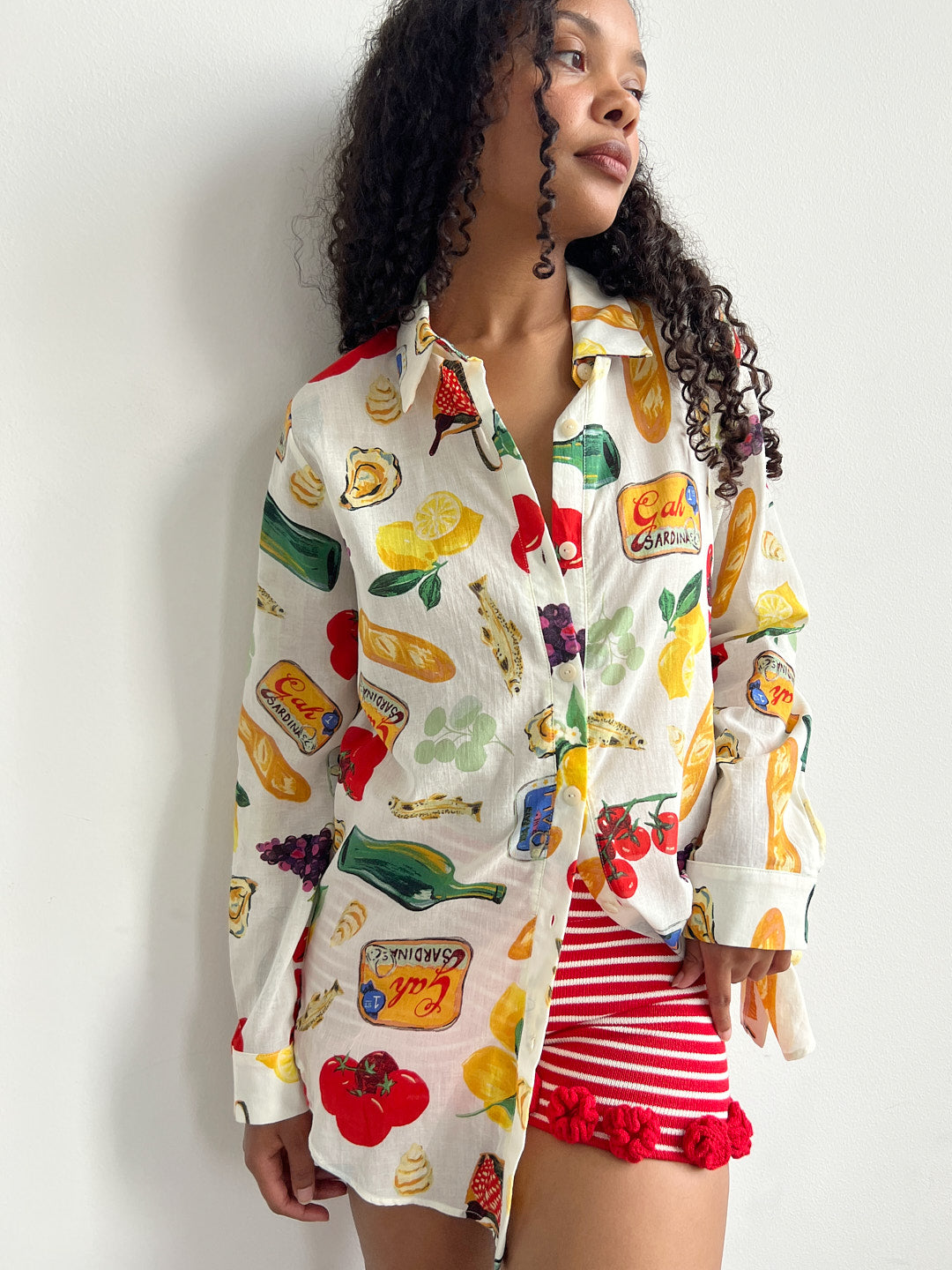 Tessa Button Down - Italian Summer Ivory – Lisa Says Gah