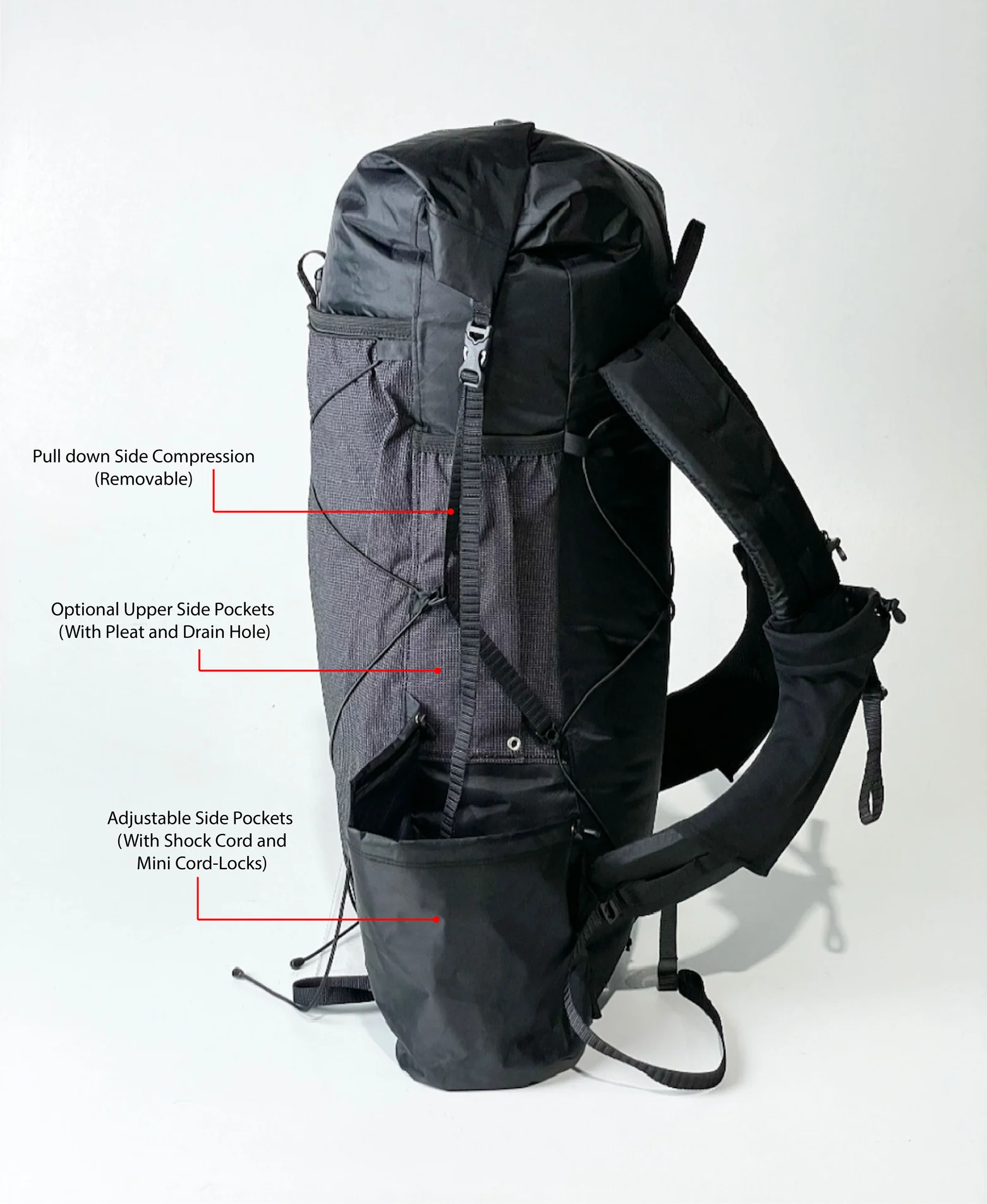 Dyneema 20L Curve Frameless Custom Ultralight Backpack »