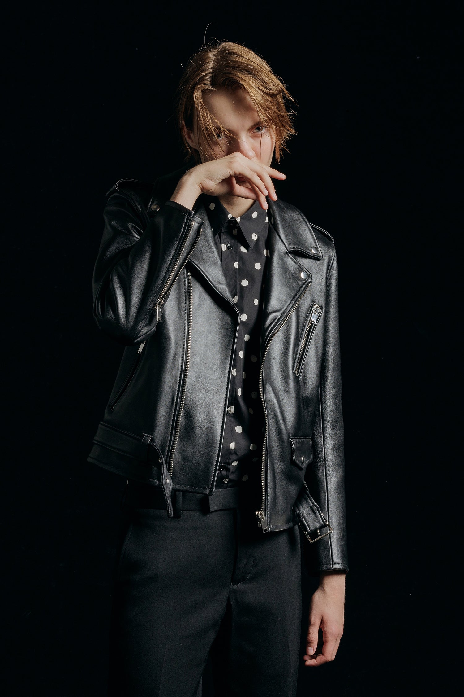 追加生産分予約商品] LAMB LEATHER W-RIDERS JACKET | ラムレザー