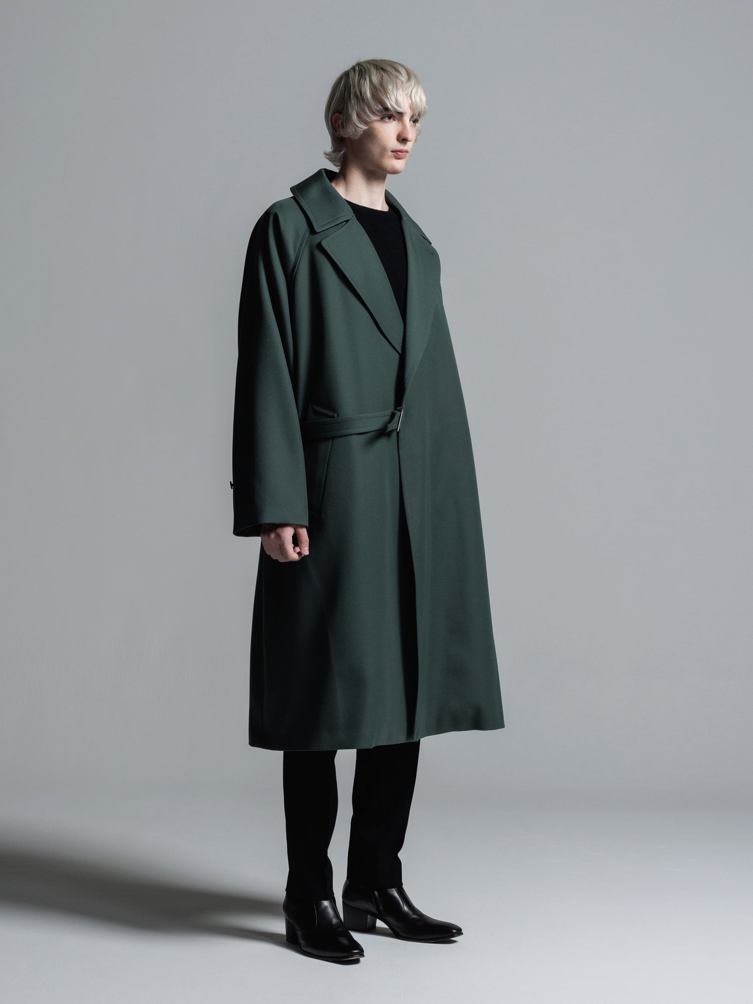 追加生産分] WOOL GABARDINE TIELOCKEN COAT | ウールギャバジンタイ