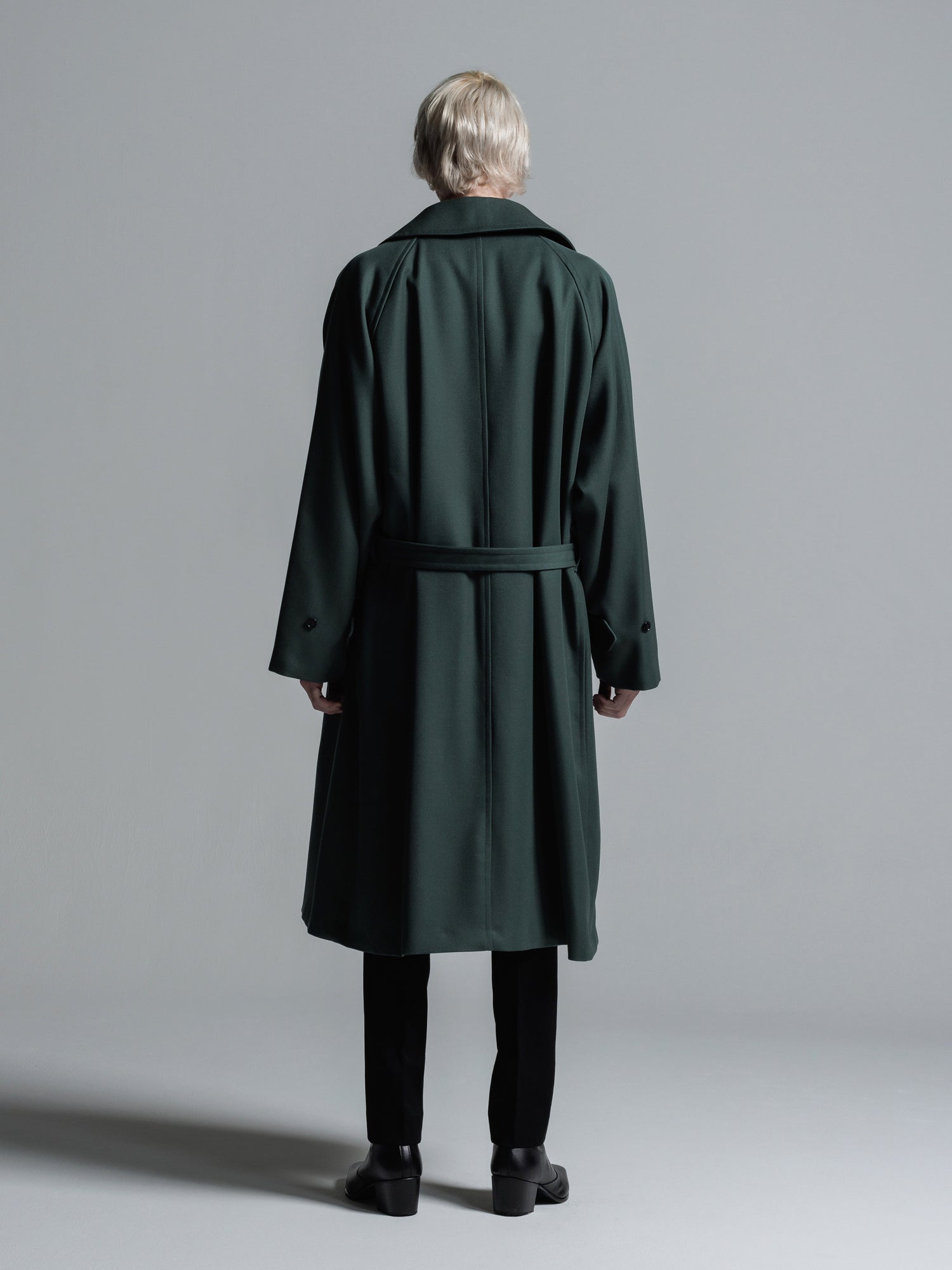 追加生産分] WOOL GABARDINE TIELOCKEN COAT | ウールギャバジンタイ