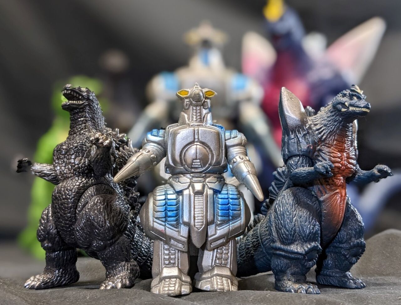 平成VSシリーズ「ゴジラvsスペースゴジラ」（バンダイ）ソフビ4体