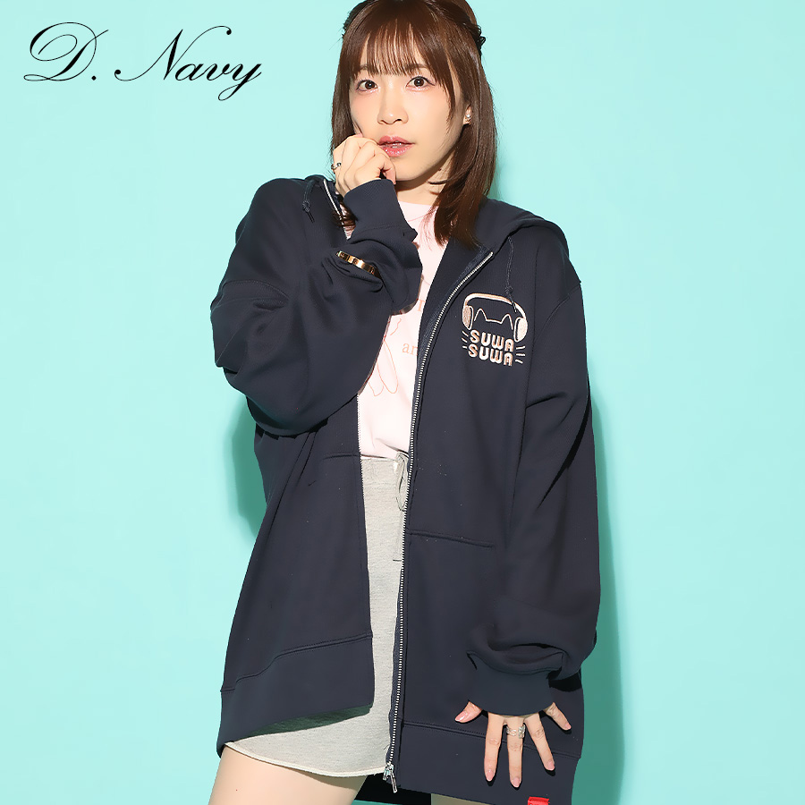 受注期間限定！諏訪彩花コラボ企画第2弾！コラボZIPパーカー◇諏訪彩花