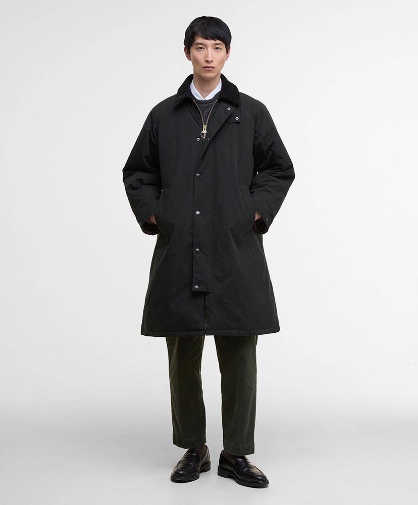Padded Exmoor Coat(34(MEN) Black/BLK): Barbour