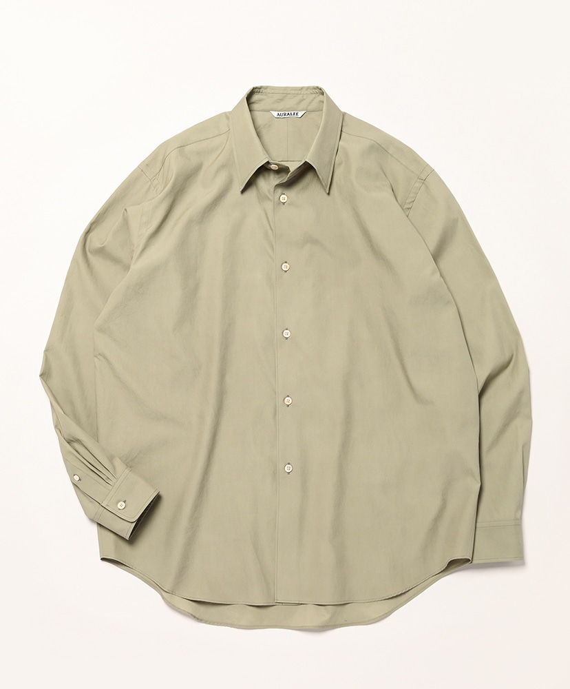 Washed Finx Twill Shirt(3(MEN) Light Blue/ライトブルー): AURALEE