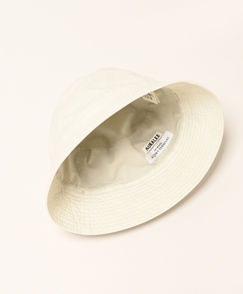 Garment-Dyed Finx Chino Bucket Hat(WS Ivory/アイボリー): AURALEE
