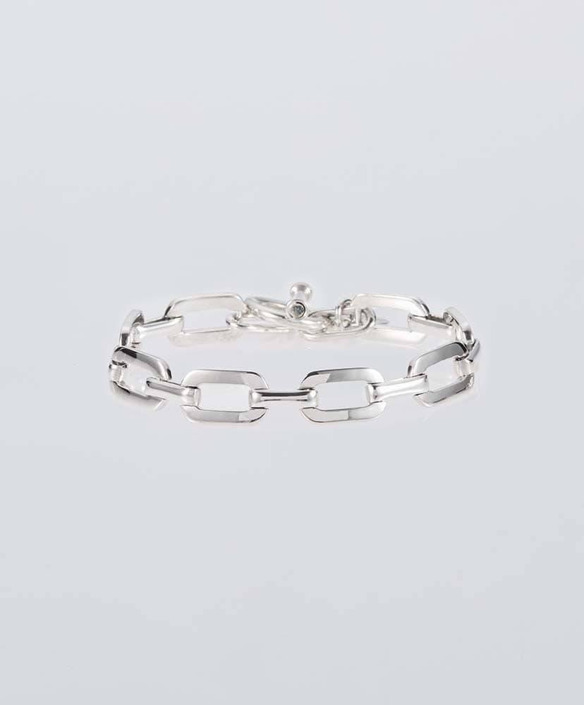 Harden Link Bracelet - 10mm(19 Silver/シルバー): XOLO JEWELRY