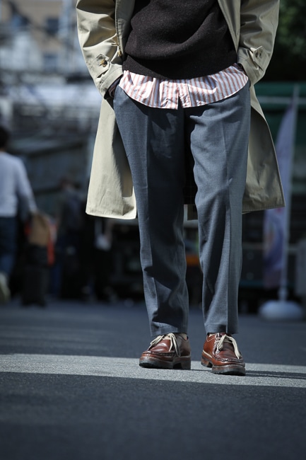 COMME des GARCONS HOMME [ コムデギャルソン オム] 綿染め トレンチコート