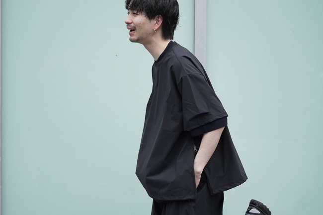 UNTRACE [ アントレース ] 24SS WATER REPELLENT 2W STRETCH SMOCK S/S