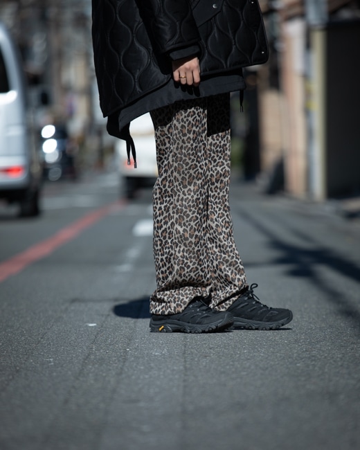 NEEDLES Track Pant (Poly Jacquard) [Leopard]