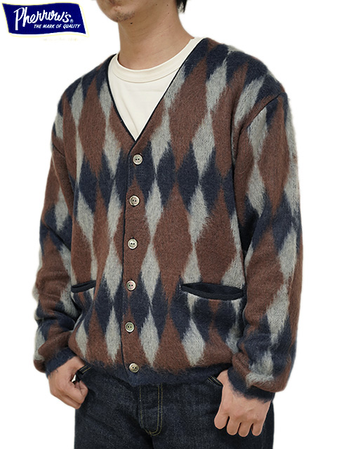 Pherrow's（フェローズ） 】 モヘアニットカーディガン [ MOHAIR KNIT