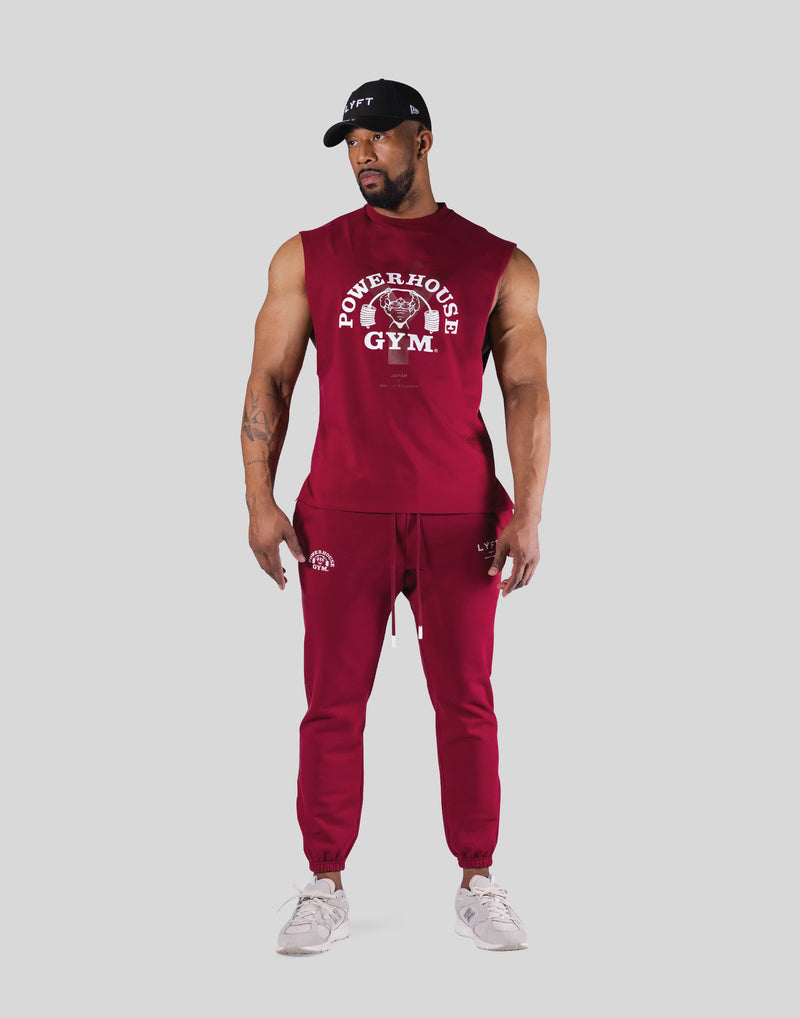 LÝFT × Power House Gym No Sleeve- Red