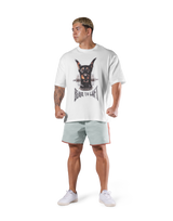 Dog Graphic Vintage Big T-Shirt - White – LÝFT