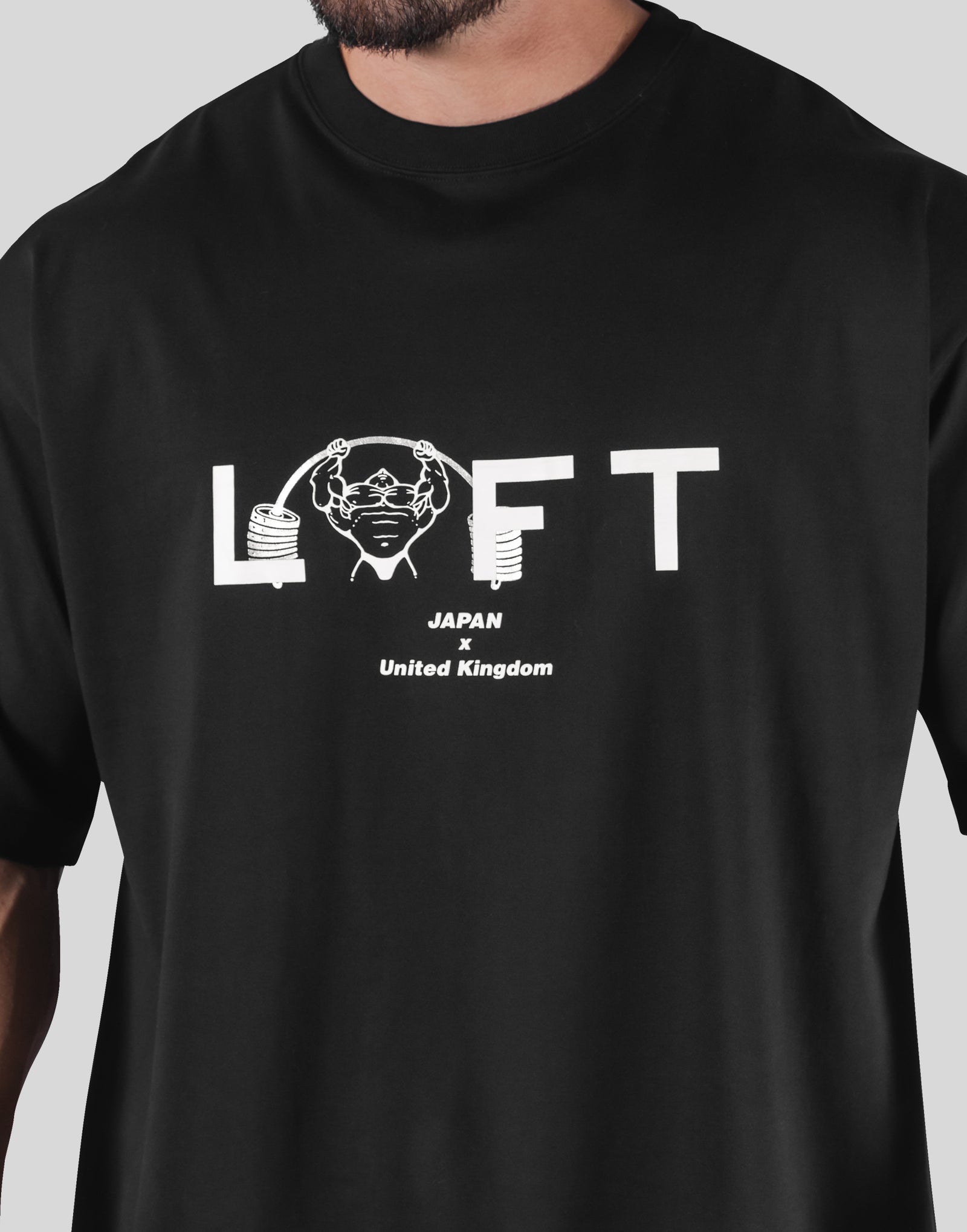 LÝFT × Power House Gym Big T-Shirt - Black