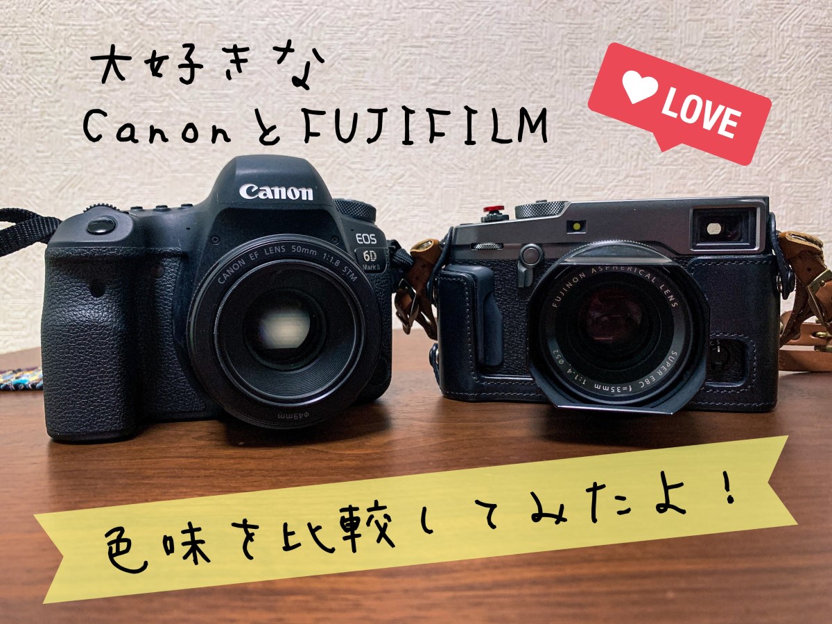 富士フイルムとキヤノンの色、わかりますか？比較画像撮ってきた | One