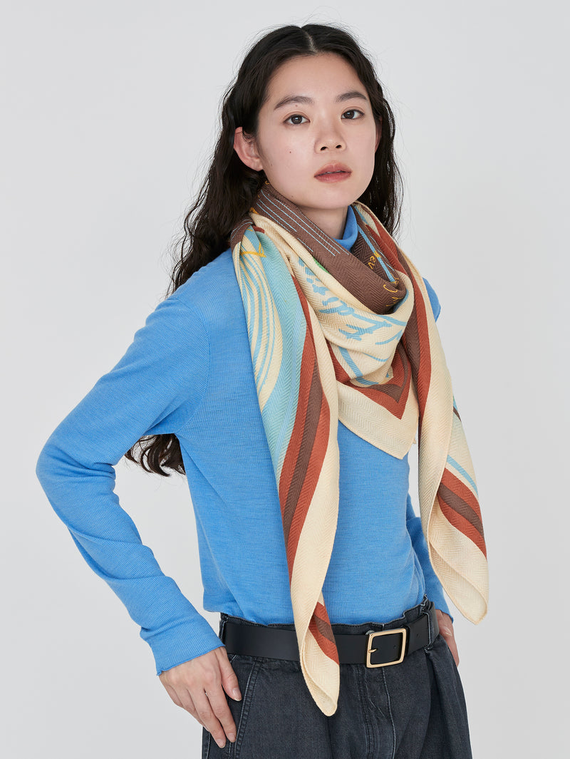 ウールシルクストールヘリンボーン織120＞レコード – manipuri