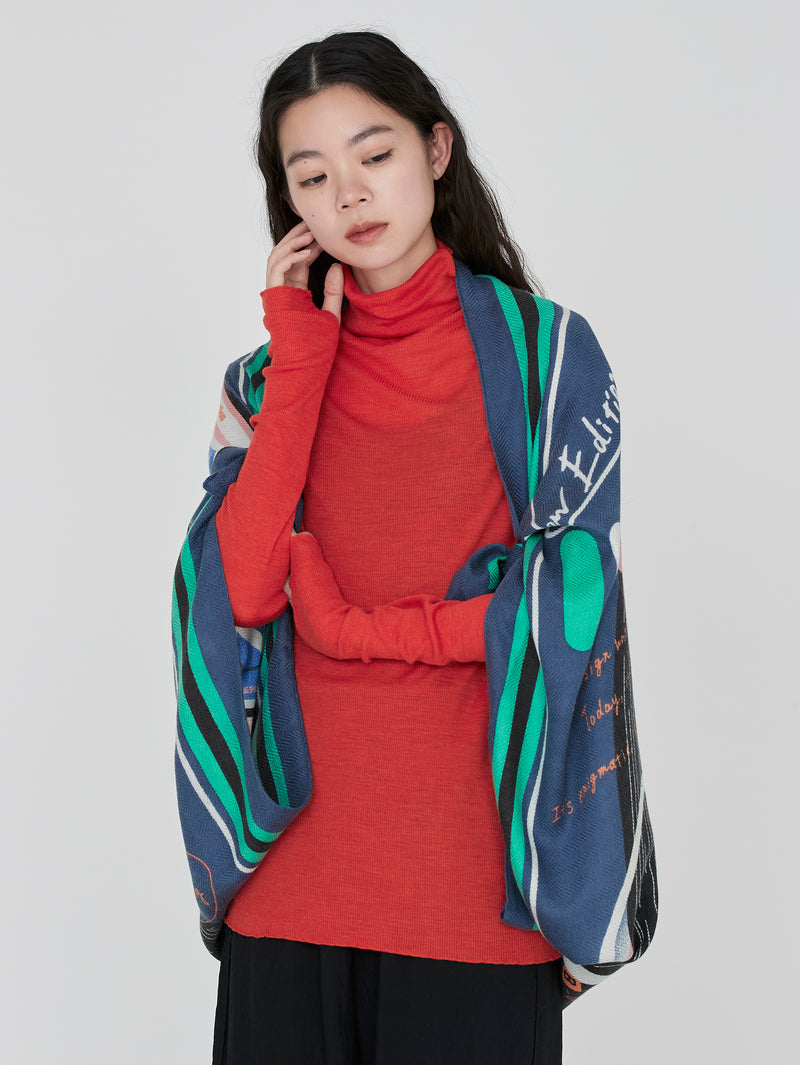 ウールシルクストールヘリンボーン織120＞レコード – manipuri