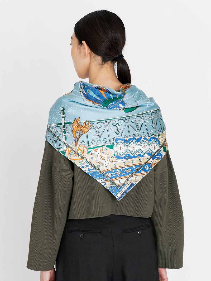 シルクスカーフ88＞バルーンスカイ – manipuri