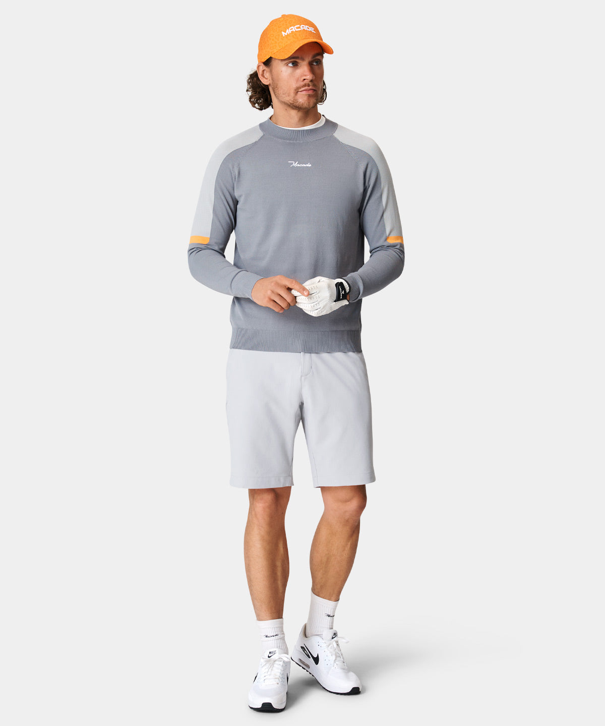 ☆ANEW GOLF☆ MOCK NECK SWEATER ANEW GOLF MEN FA MOCK NECK SWEATER