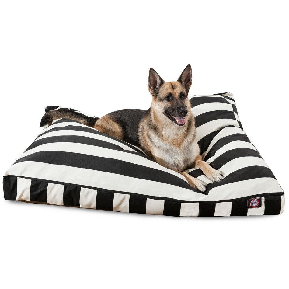 Vertical Stripe Rectangle Dog Bed – Majestic Pet