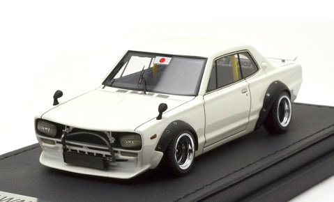イグニッションモデル 1/43 LB-WORKS ハコスカ 2ドア ホワイト