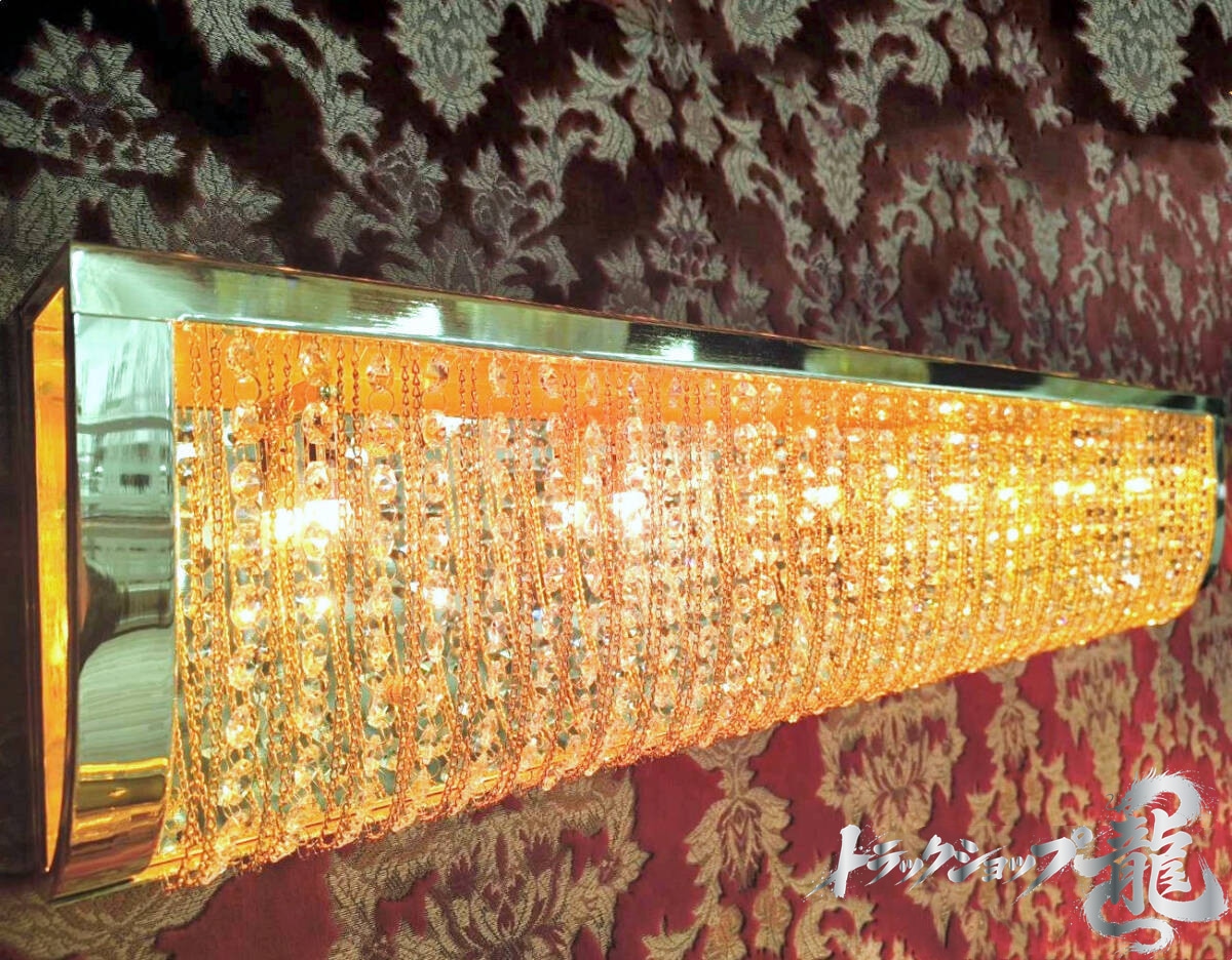 幅80cm壁掛シャンデリア ナイアガラシャンデリア BA15S口金仕様 フル