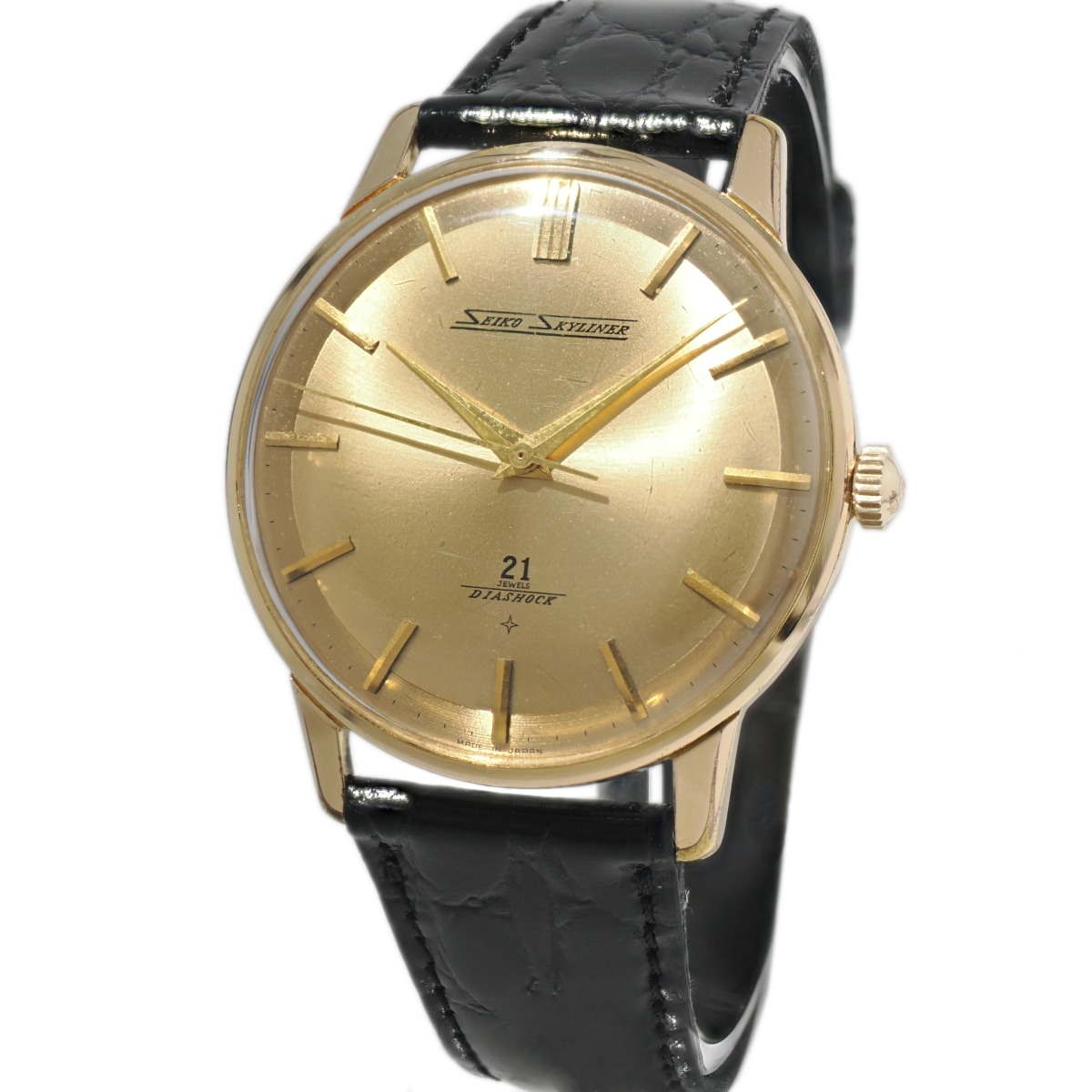 セイコー スカイライナー J15006E 金メッキ Cal.402 21石 手巻 OH済