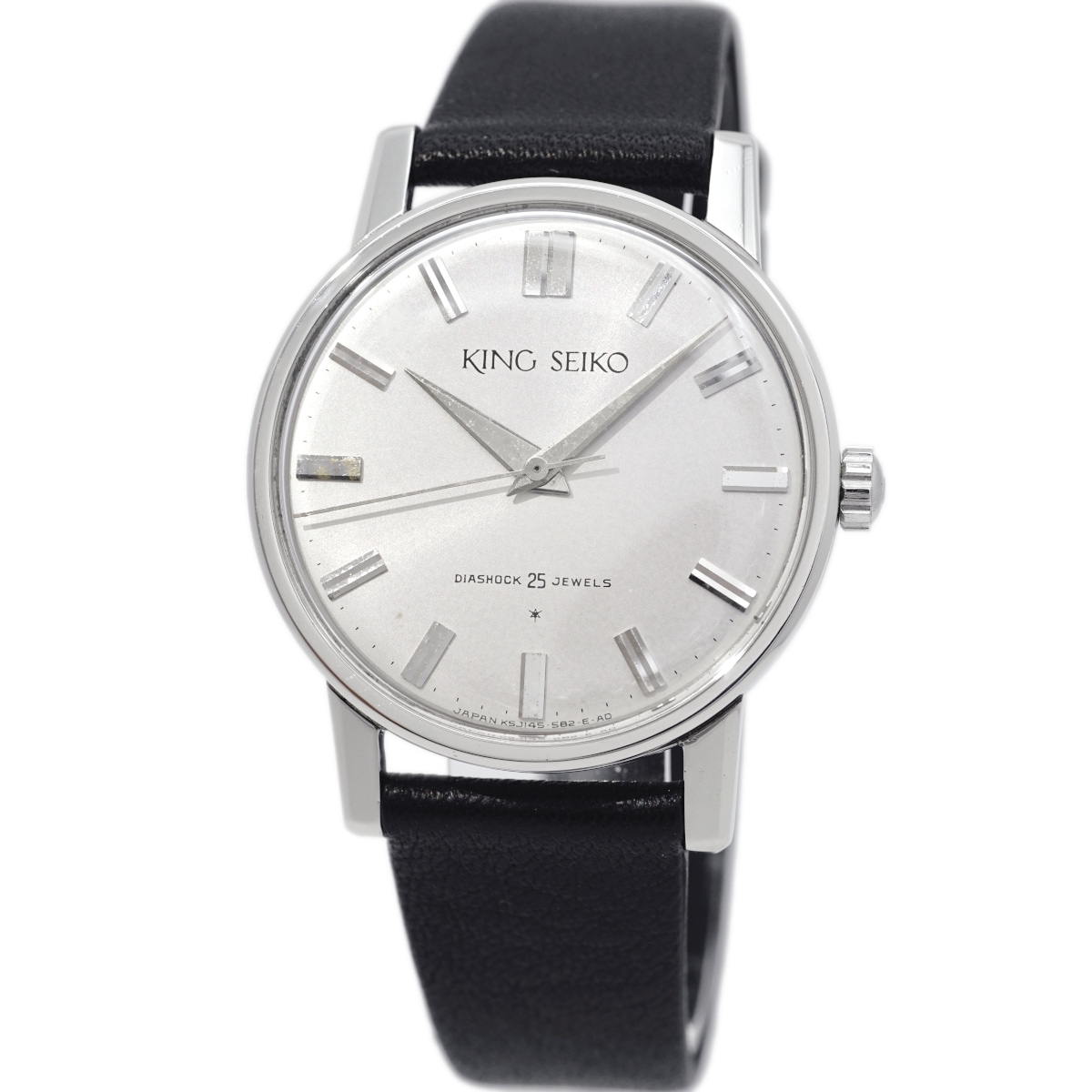 キングセイコー J14102E 1st ステンレス製 純正リューズ 25石 手巻 OH
